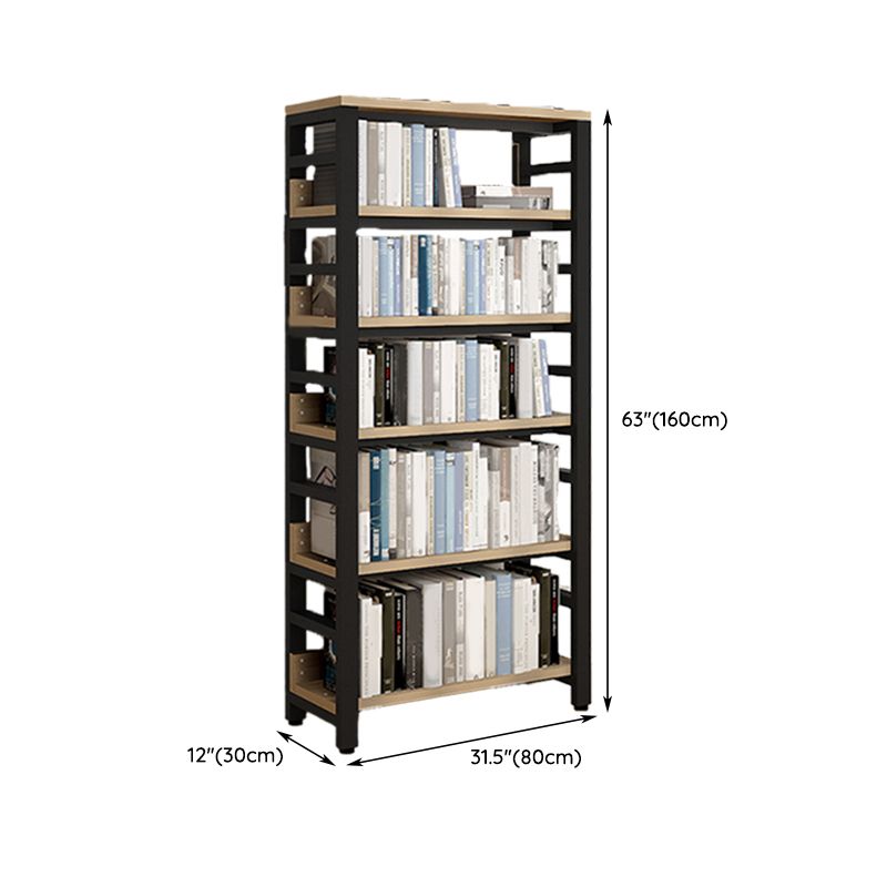 Scandinavian Open Back Shelf Bookcase Shelves Included for Home Office