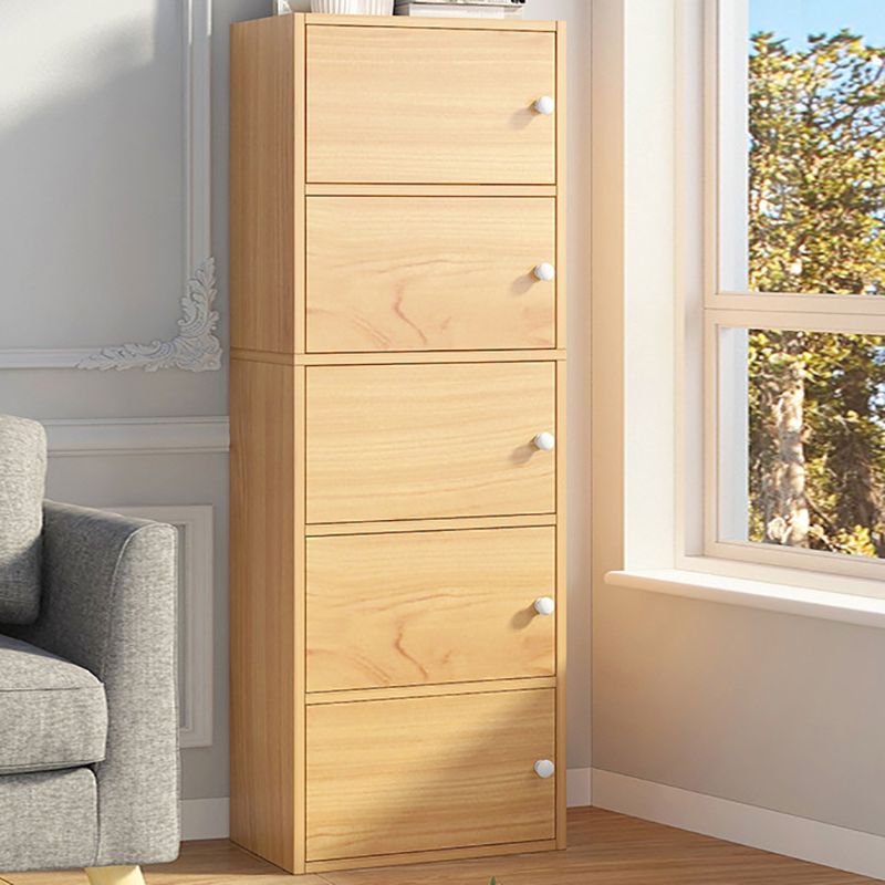 Contemporary Matte Finish Dresser Vertical Wood Storage Chest