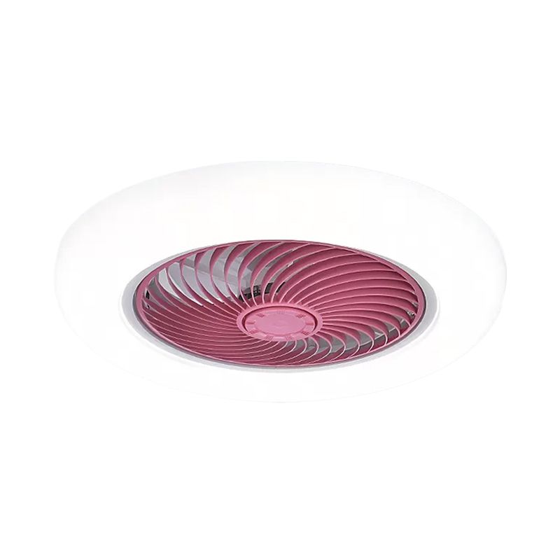Acrylkreishänge -Lüfterlampe Moderne 20,5 "breit LED Semi Flush Mount Light, 7 Klingen