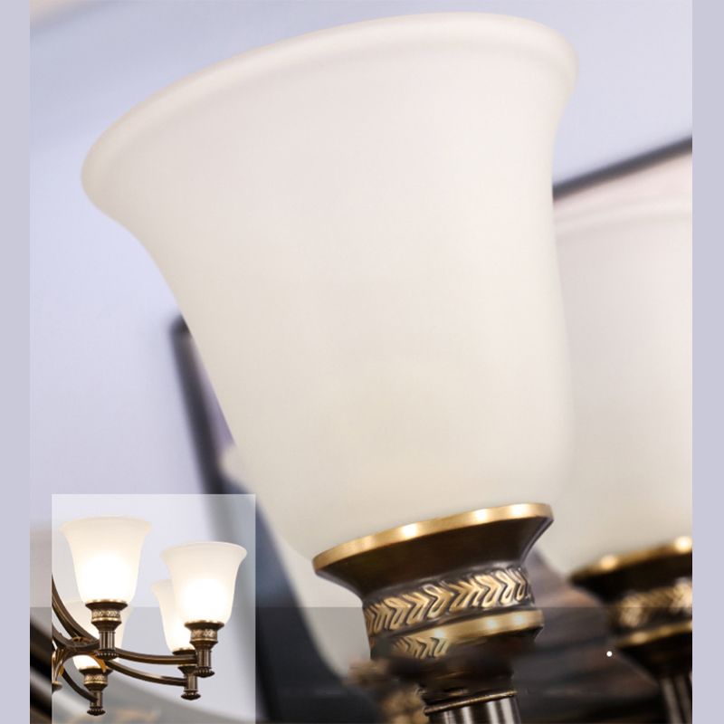 Copper Sputnik Pendant Light in Traditional Classic Style Glass Ceiling Light for Interior Spaces