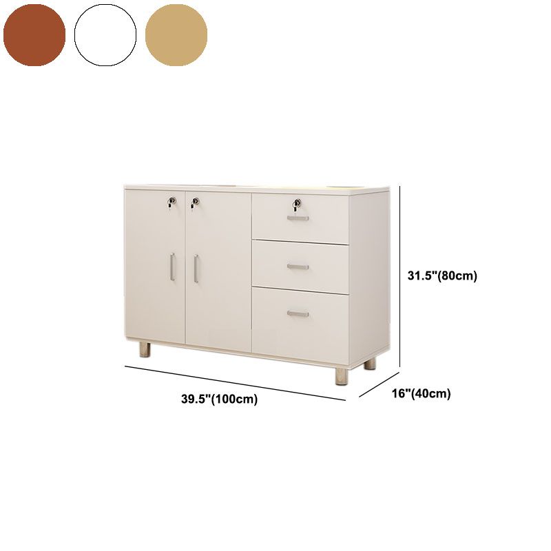 Contemporary Bedroom Engineered Wood Storage Chest Bedroom Chest with Drawers