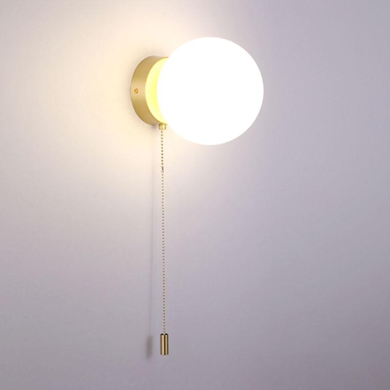 Kugelschattenglas Wandleuchter moderner einzelner leichter Wand Licht montiertes Licht
