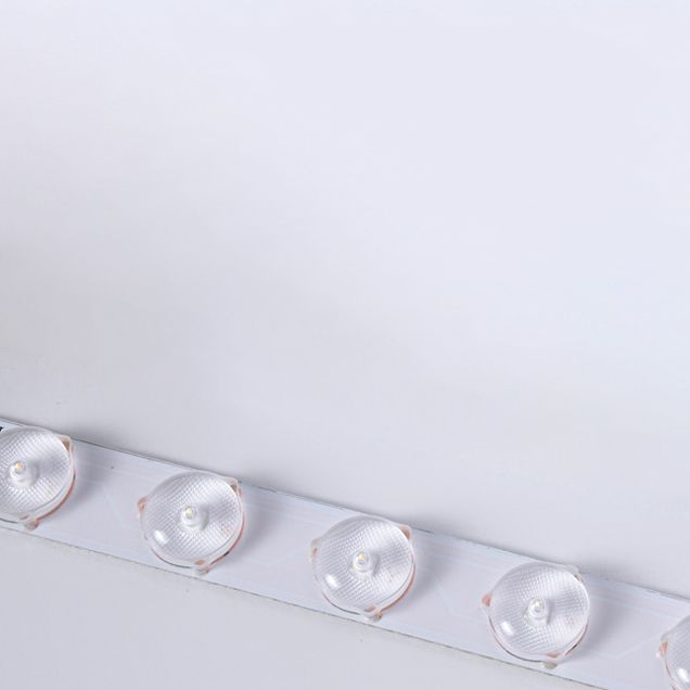 Rectangle Flush Mount Fixture Contemporary Metal 1 Light Flush Light