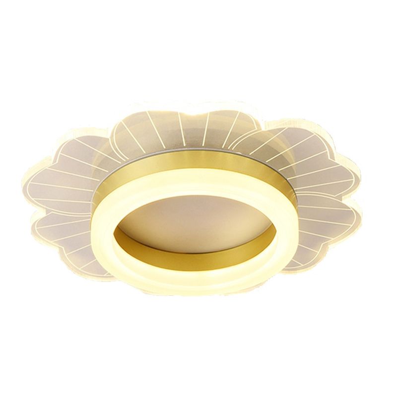 LED Flush Mount Ceiling Lighting Fixture Modern Styles Ceiling Light with Acrylic Shade