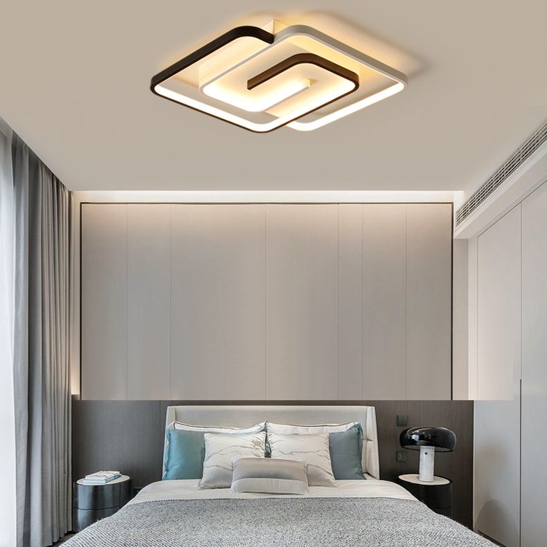 Moderne Semi Flush Mount Light Armatuur Acryl Flush Light Fixtures