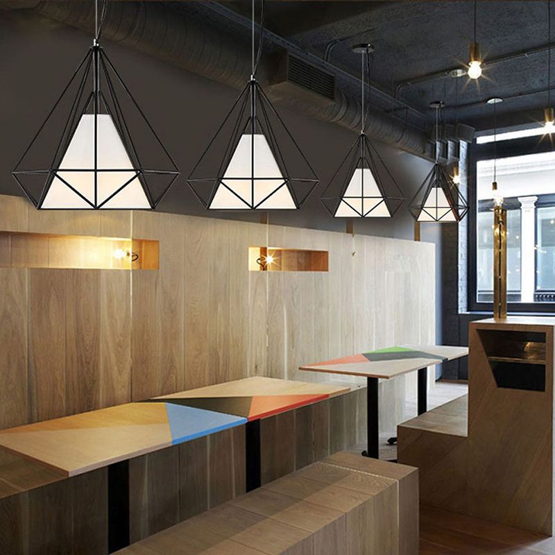 3-lichts geometrische multi hanger light armatuur industrieel metaal multi-pending