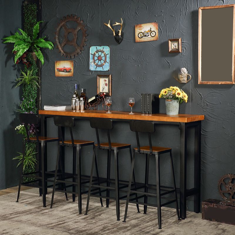 Industrial Bar Stool and Table Set 1/4/5 Pieces Pub Dining Set