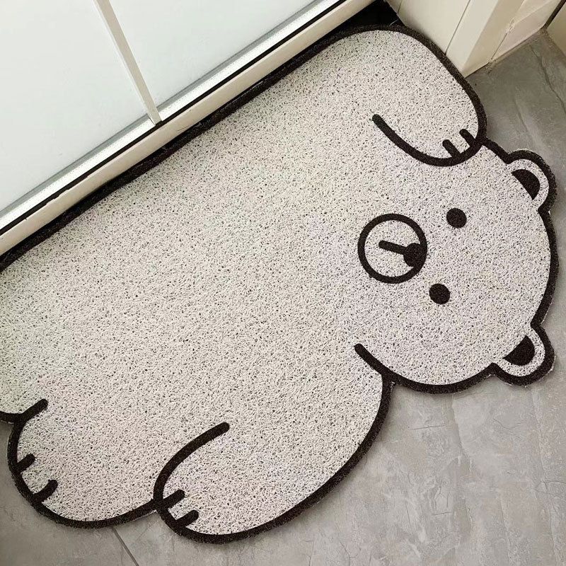 PVC Novelty Living Room Animal Print Stain Resistant Modern Indoor Rug