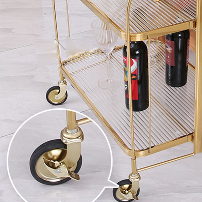 31.50" High Modern Style Prep Table Rolling Metal Prep Table for Home