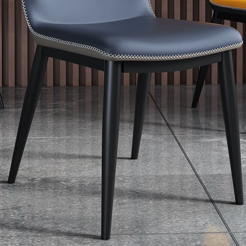 Silla lateral casera industrial Silla tapizada Wingback del comedor del metal