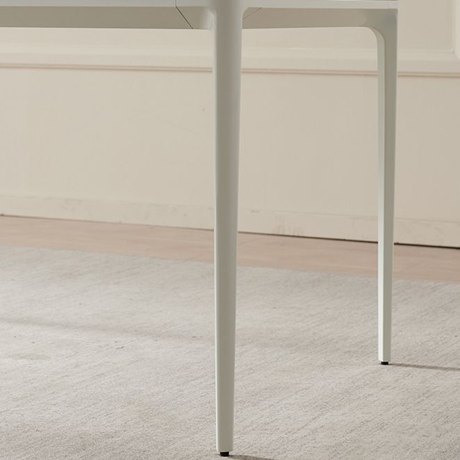 Glam 1/2/5 Pieces Furniture Sintered Stone Dining Set in White