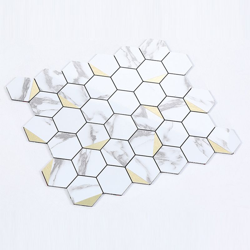 Kitchen Mosaic Tile Wallpaper Waterproof Peel and Stick Backsplash Tile