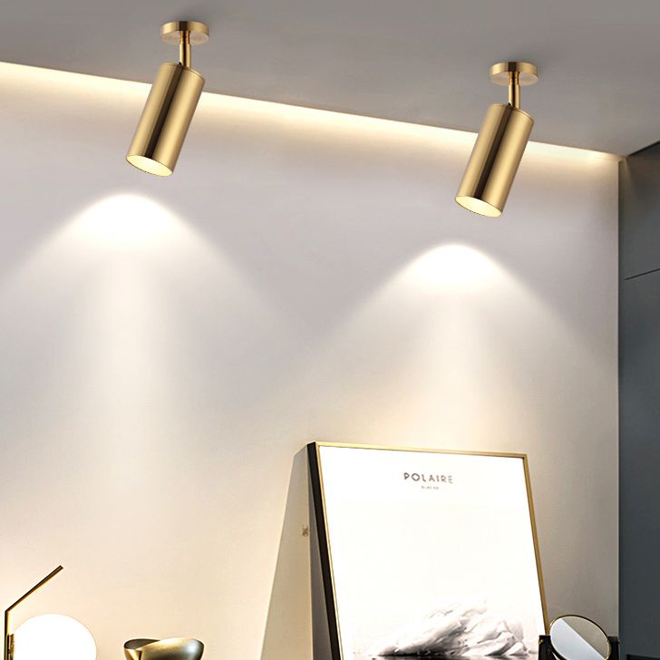 Moderne railverlichtingsideeën Minimalistische stijl in gouden woonkamer Gangpad Restaurant Huishoudelijke en kledingwinkel Commerciële opbouwspot