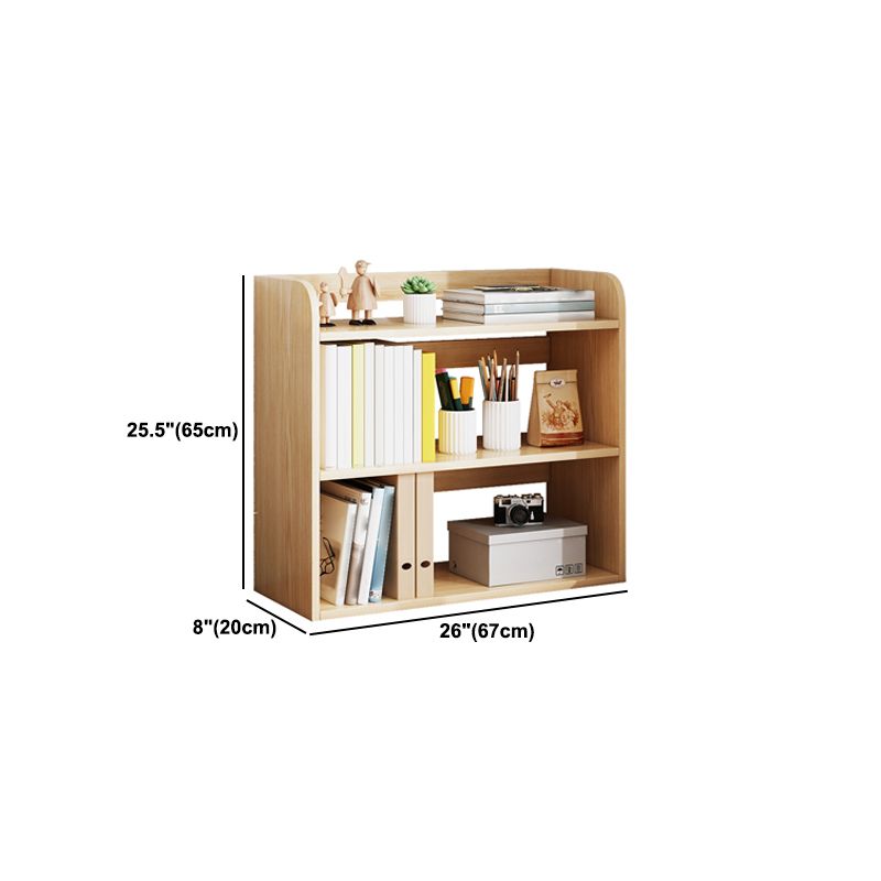 Light Brown Modern Style Bookshelf Engineer Wood Bookcase for Home
