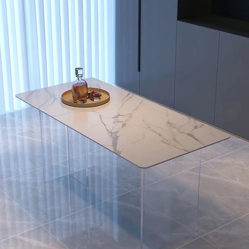 Designer Style 1/4/7 Pieces Dinette Set Acrylic Dining Table and Chairs
