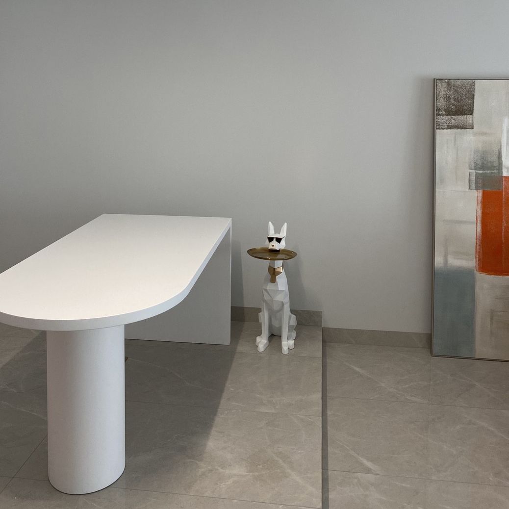 Wood Top Bar Dining Table Modern Bar Dining Table with Sled Base