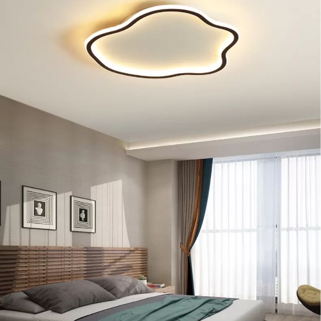 Lámpara de techo moderna geométrica ultrafina de luces de techo de montaje en superficie LED para dormitorio