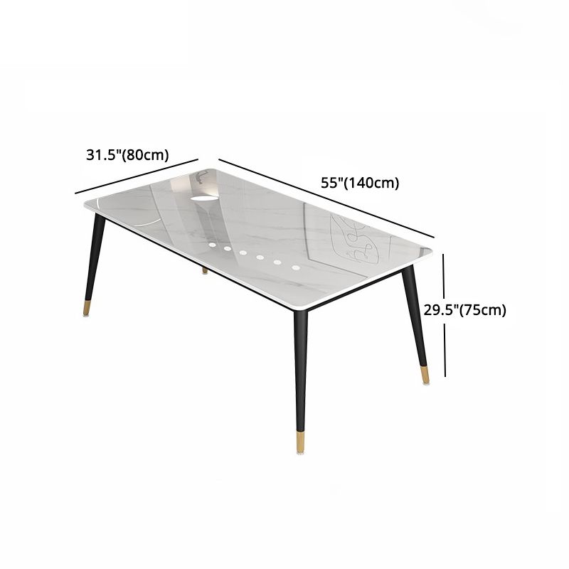 Glam 1/4/5/7 Pieces Dining Set White Standard Height Dining Set