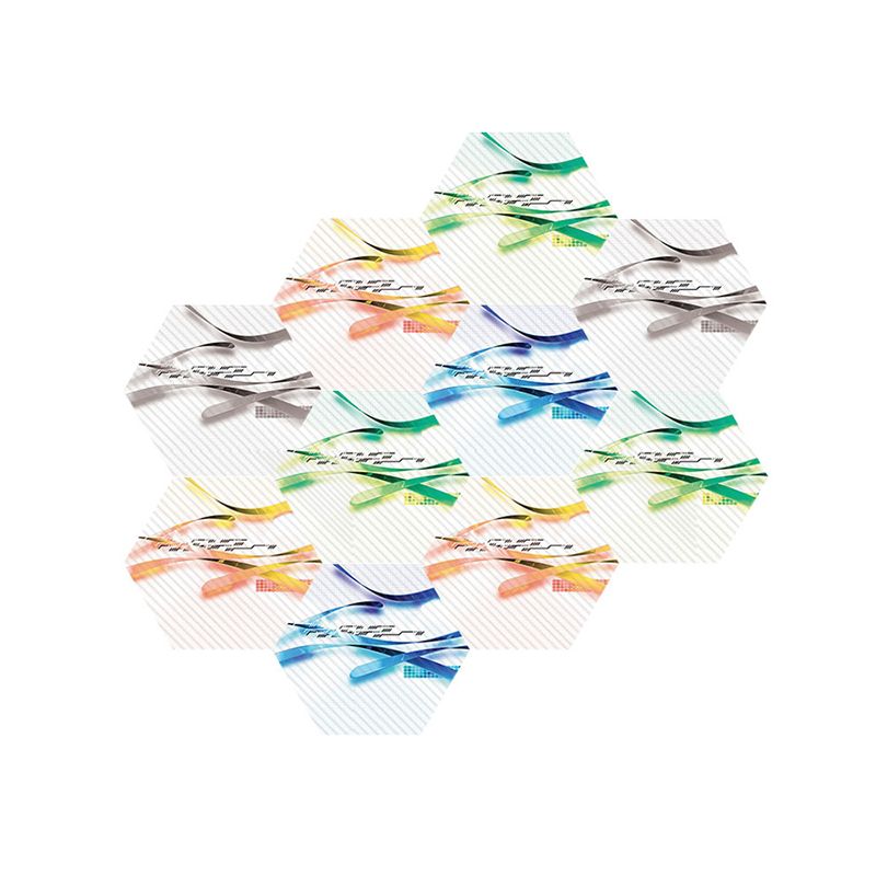 Yellow-Blue Abstract Wallpaper Panels Removable Modernist Living Room Wall Covering