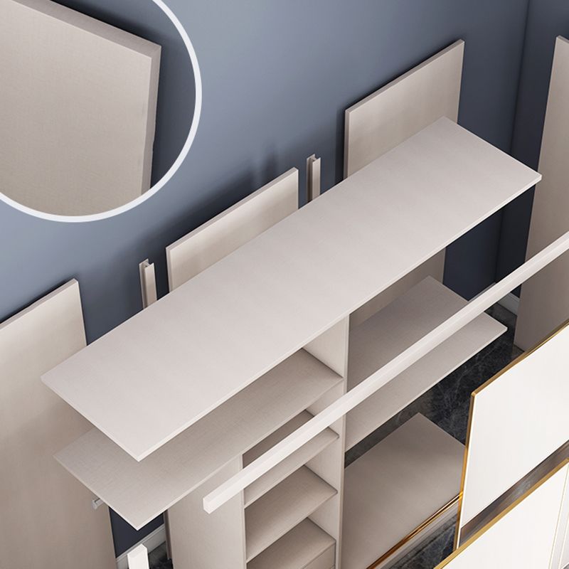 Modern Style Wardrobe Cabinet Glass Wardrobe Closet for Home