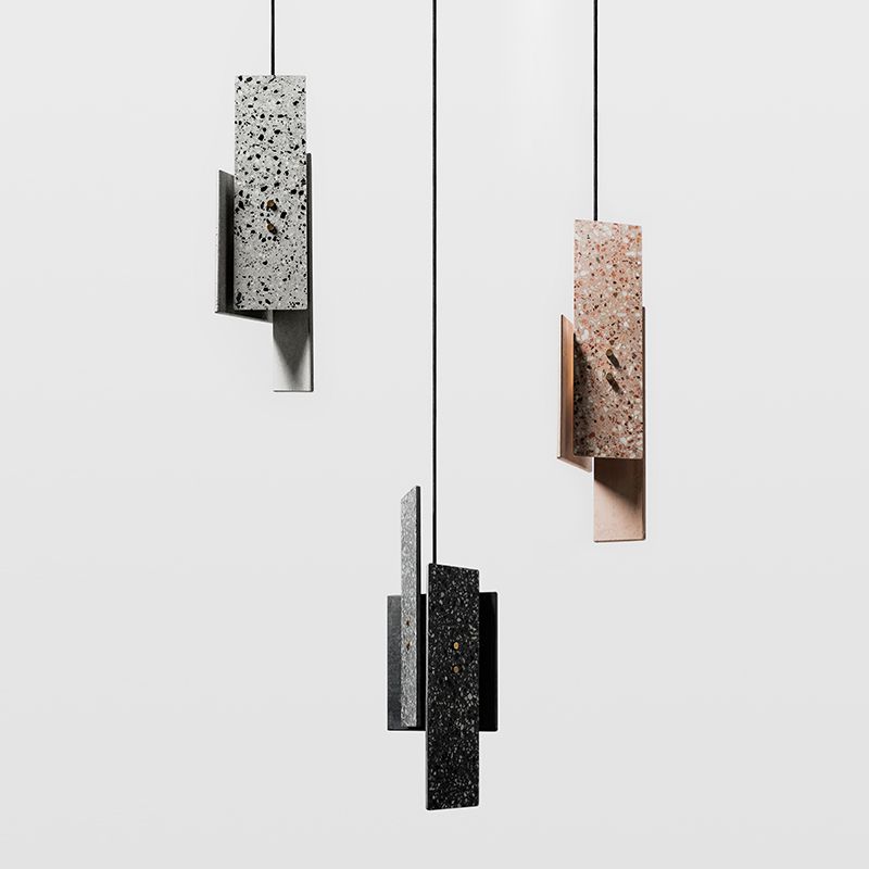 Pendant le pendentif de ciment de ciment Geométrique suspendu géométrique moderne pour la cuisine