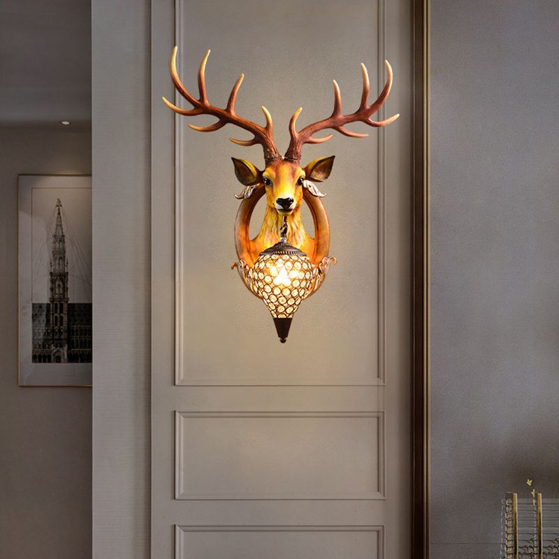 Creative Wall Lighting Fixture Contemporary Crystal Wall Mount Light