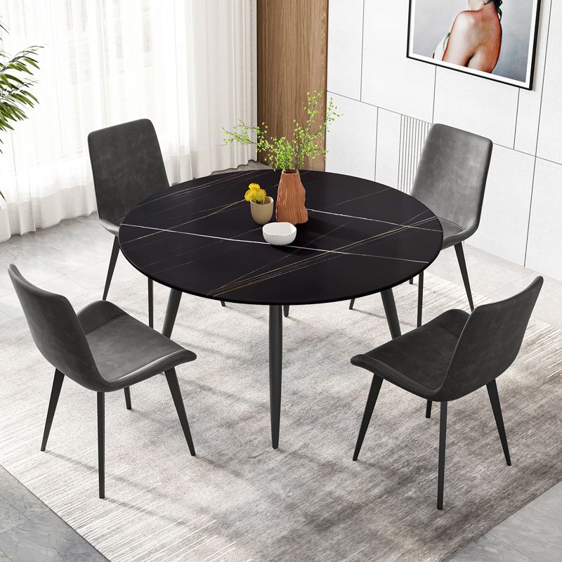 Modern Restaurant Table and Chair Set 1/4/5/7 Pieces Round Dining Table Set
