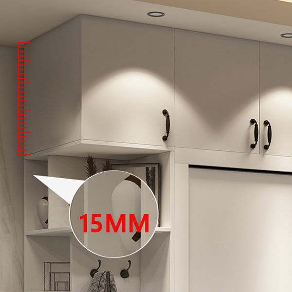 Contemporary Style Wardrobe White Colour Wooden Wardrobe Closet With Drawer