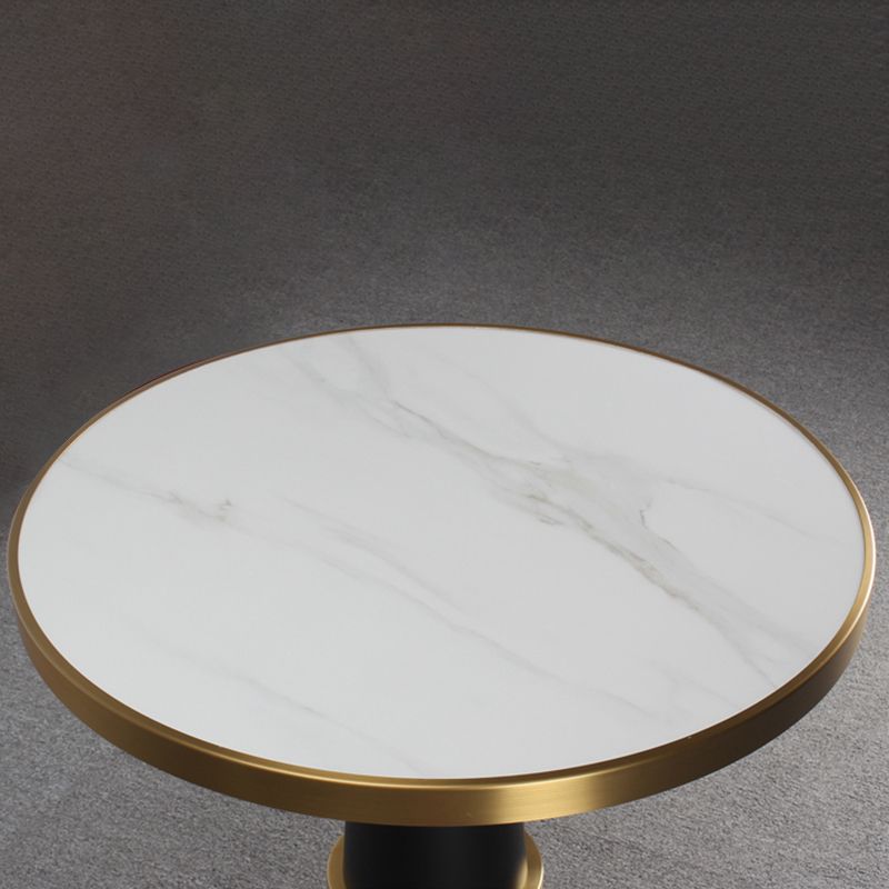 23.6-inch Traditional Luxury Table Dining Metal Pedestal Table