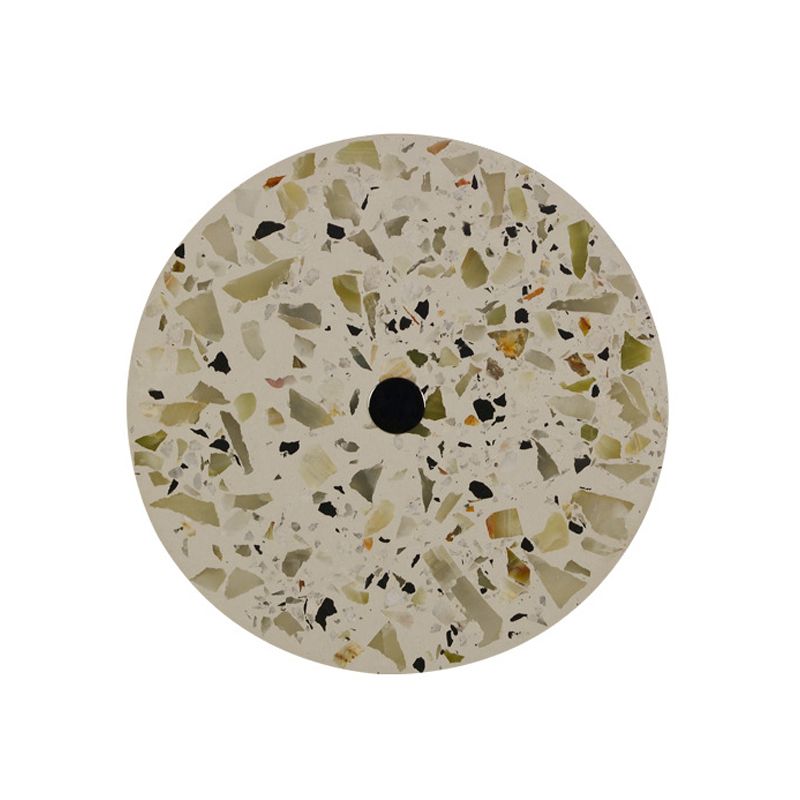 Terrazzo Disk LED Wall Light Art Deco Black/Red/Blue Flush Mount Wall Sconce for Living Room