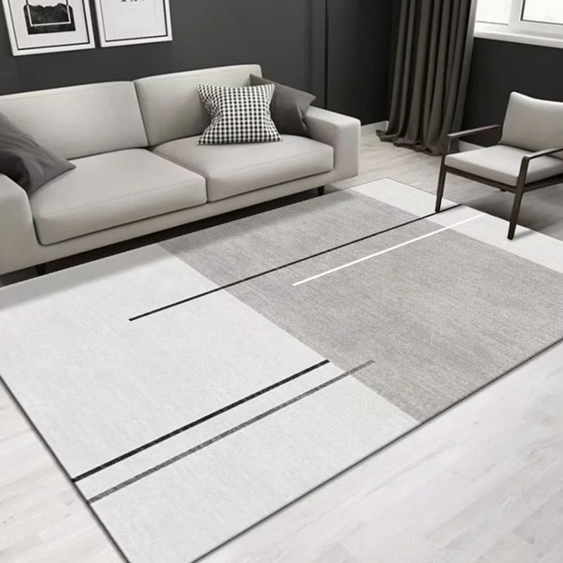 Geometric Indoor Rug Modern Area Rug Polyester Carpet for Living Room