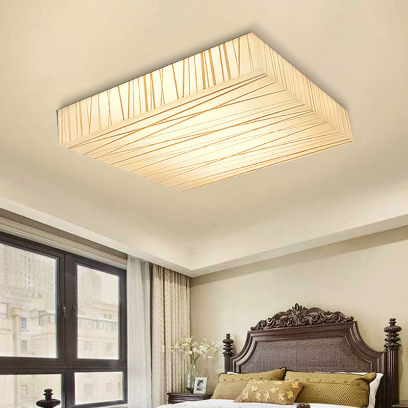 Acryl vierkante LED-plafondmontagelamp Hotelkantoor Eenvoudige stijlvolle plafondlamp in wit