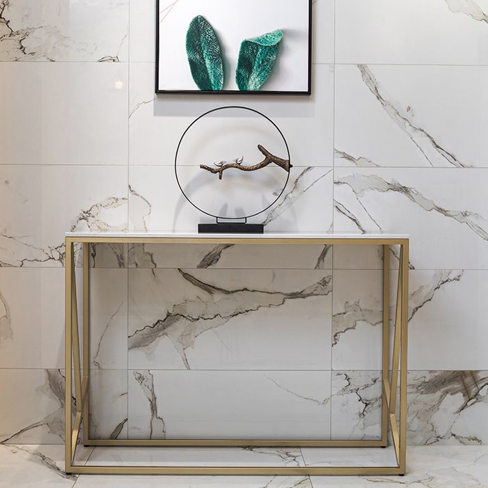 33.46" Tall 1-shelf Console Table Stain Resistant Accent Table for Hall