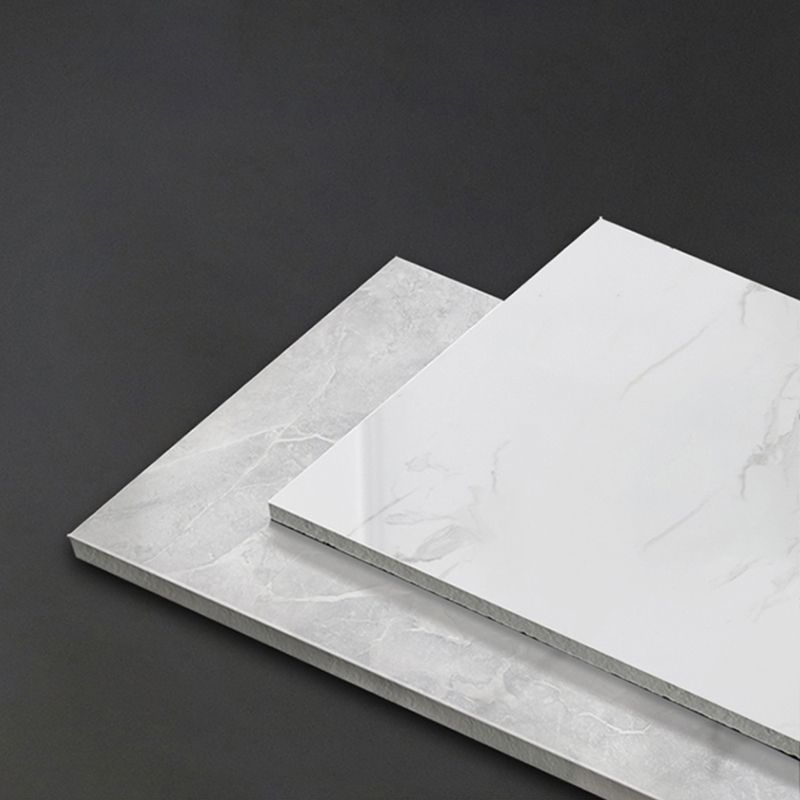 Luxury Sintered Stone Dining Table Rectangle Table with Single Pedestal in Gold
