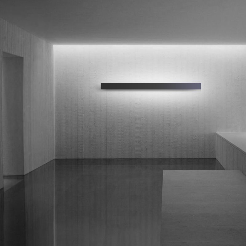 1 Light Linear Wall Lamp Simplicity Metal Wall Mounted Light Fixture