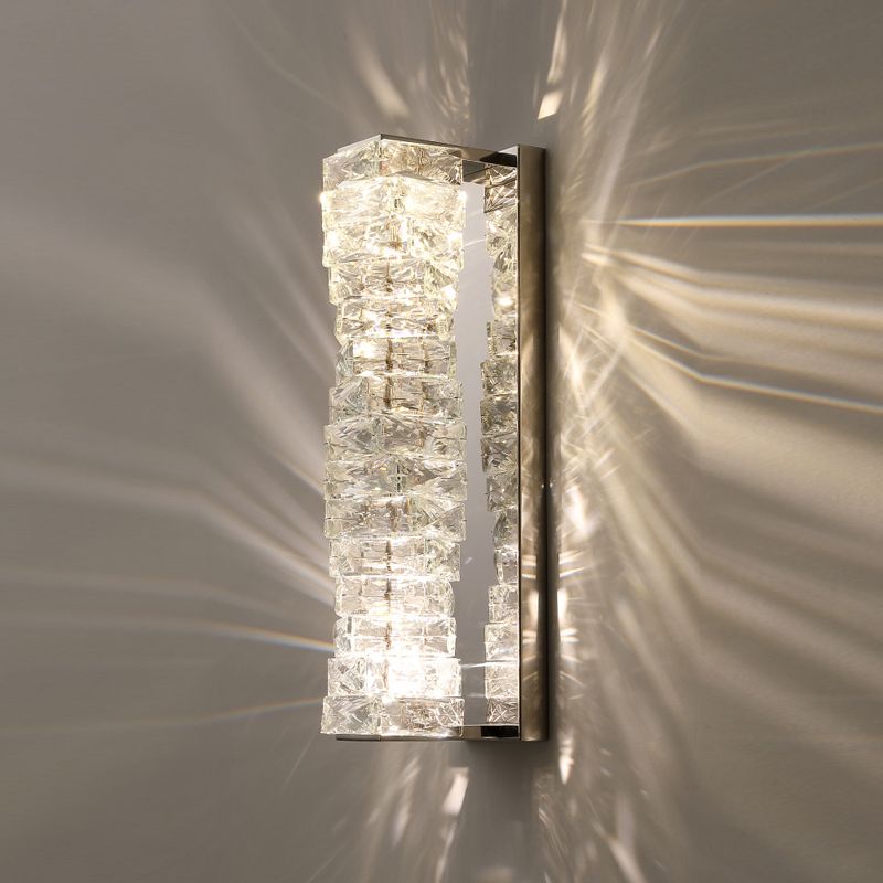 Postmodern Crystal Wall Light Geometric Shape Wall Sconce Lamp for Living Room