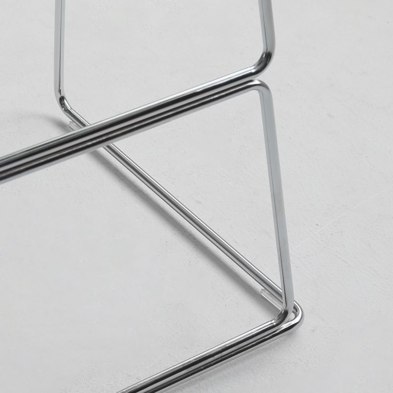 Contemporary Style Bar Stool Plastic Counter Bar Stool with Metal Legs for Home