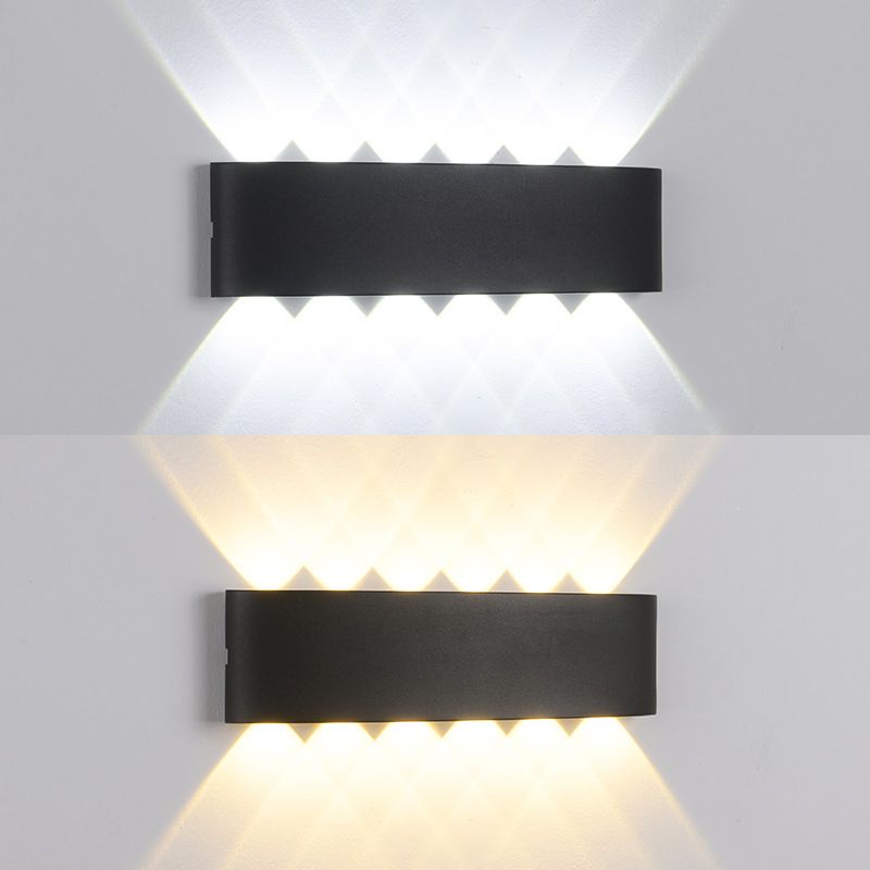 Estilo contemporáneo Geométrico Media montada en la pared Metal 12 luces lavadora de pared de la pared