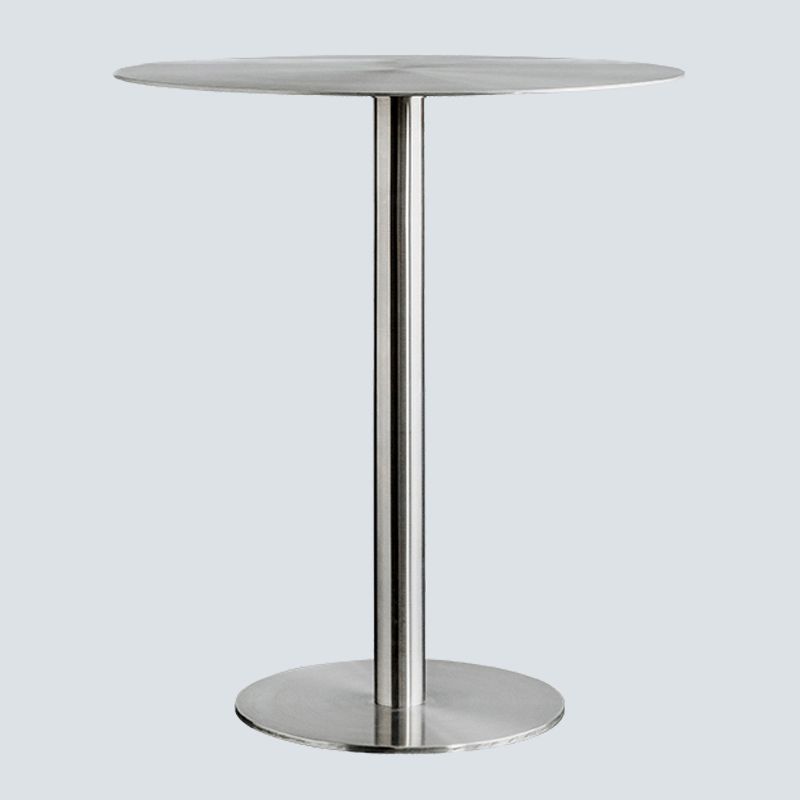 Industriële stijl zilveren eettafel roestvrijstalen tafel voor huisgebruik