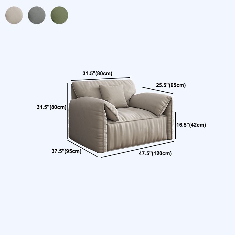 Velvet Sofa 37.40" D x 31.49" H Pillow Top Arm Sofa for Living Room