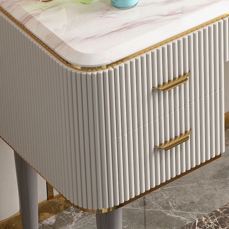 Contemporary Makeup Vanity Set 5-Drawers Vanity Dressing Table Set