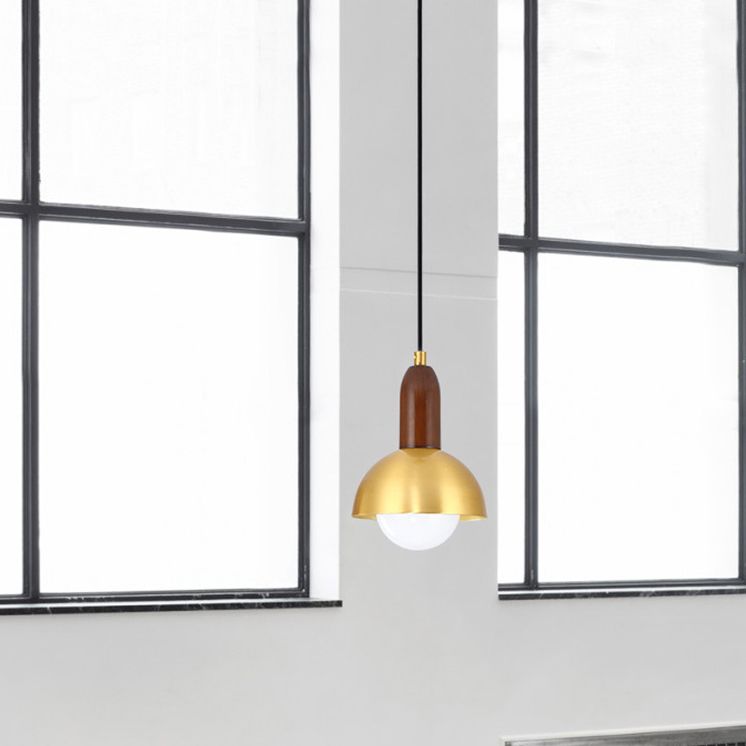 Post-modern Drop Pender Light Simple Style Bowl Forme Métal Métal