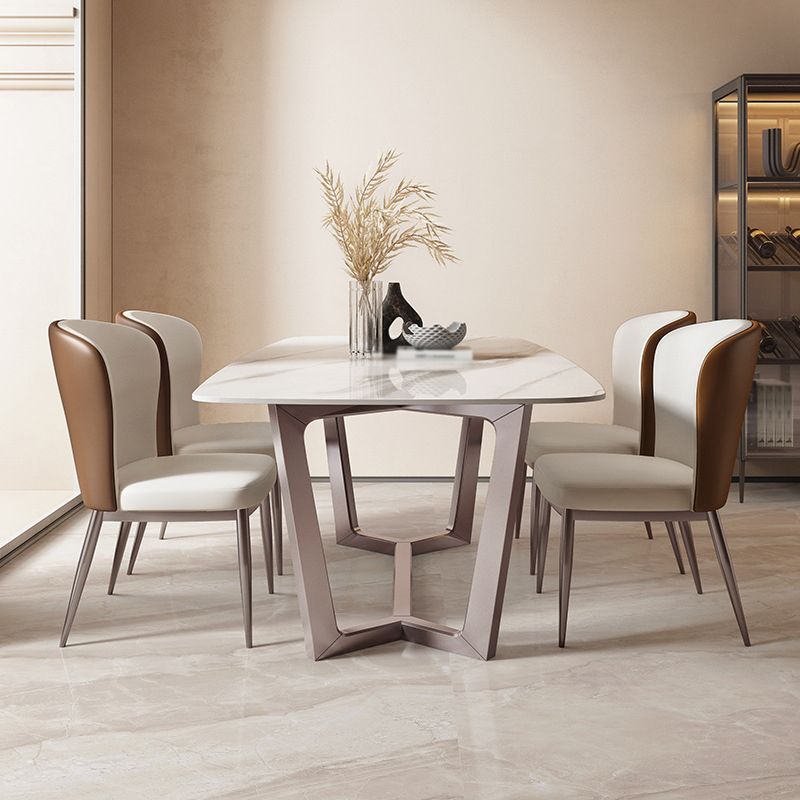 1/2/4/5/7 Pcs Sintered Stone Dining Room Set Table Furniture Set for Home
