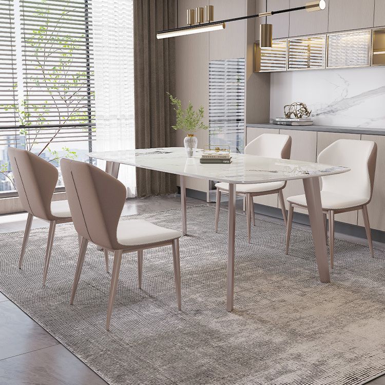 Modern 1/4/5/7 Pieces Dining Set Sintered Stone Dining Table Set for Kitchen