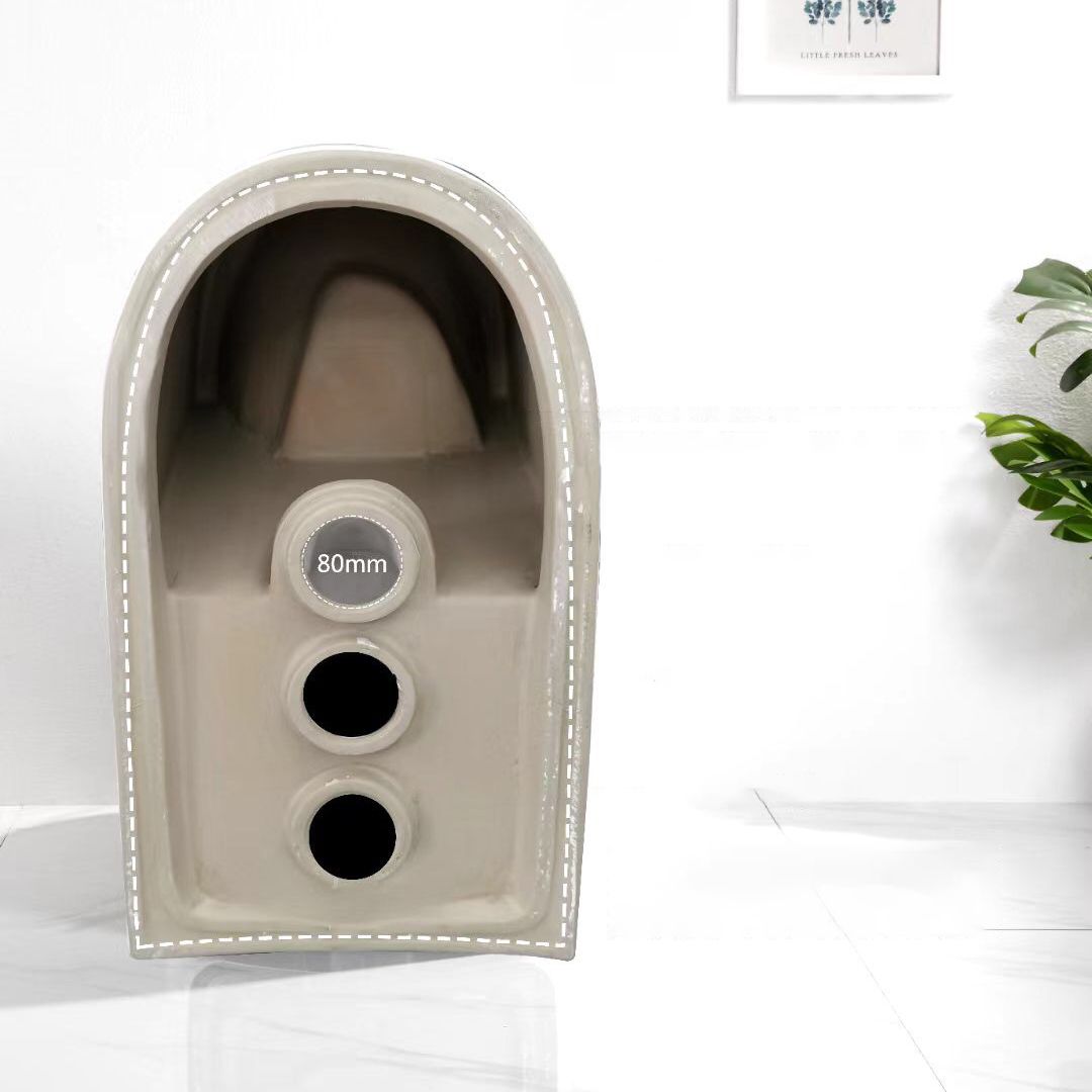 Modern Skirted Flush Toilet Ceramic Elong Floor Mount One-Piece Toilet