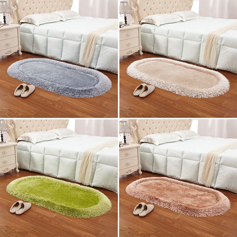 Ontspannende massief kleuren Tapijt Multi -kleuren Fluffy binnen Tapijt Huisdiervriendelijk wasbaar tapijt voor slaapkamer