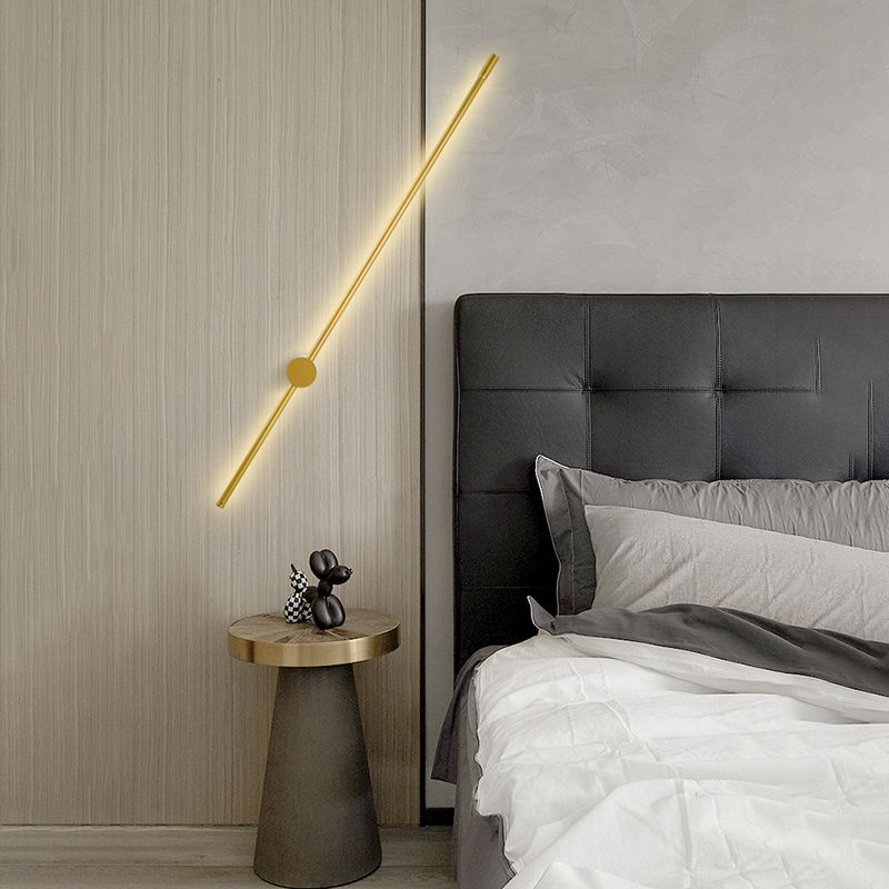 Moderner Stil Metallic Linear Wall Light kreative Beleuchtung für Wohnzimmer Wohnzimmer
