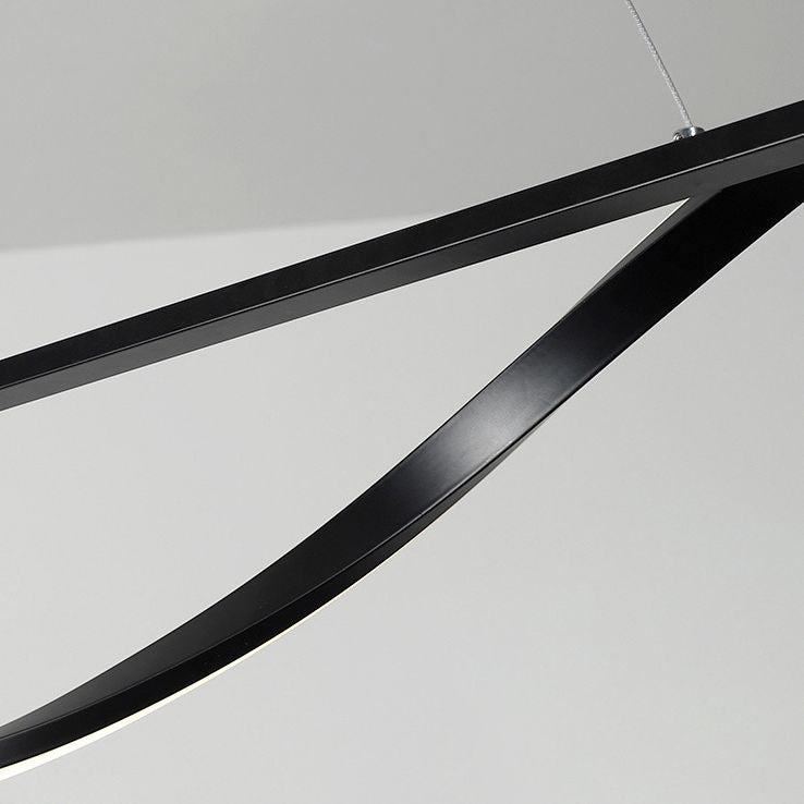 Wave Island Lighting Fixtures Acrylic Modern Simplicity Island Lighting Ideas for Restaurant