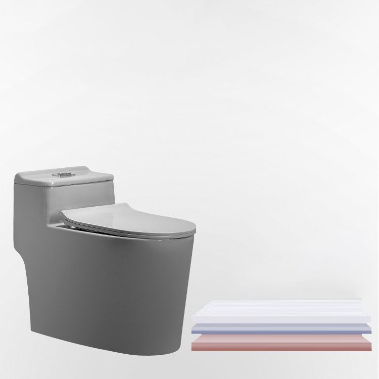 Modern One Piece Toilet Bowl Siphon Jet Flush Toilet with Seat