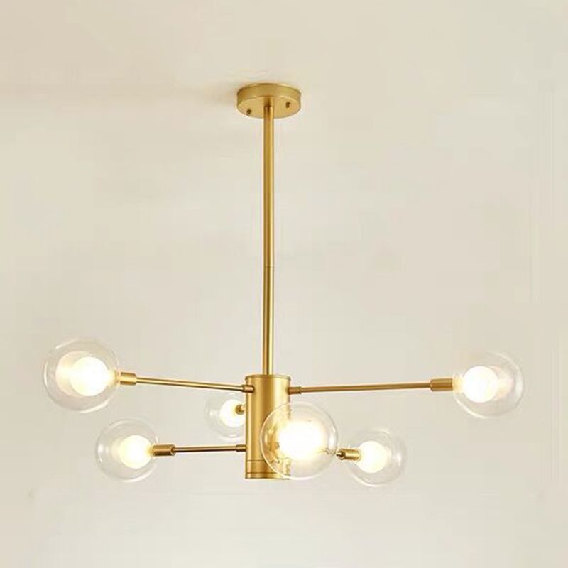 Gold Branch Chandelier Contemporary Chandeliers Glass Multi Lights Chandelier Lamp